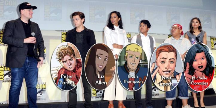 cast spiderman homecoming personnages
